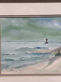 Original Beach Watercolor by E. Chowning; Signed