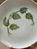 Leafy Vine Handpainted Plate — E. Skelly 1971