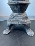 Cast Iron Pot Belly Stove Vintage Smoking Stand