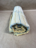 Burlap(ish) Material Plaid Tablecloth