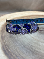 Blue & Purple Elastic Band Bracelet
