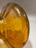 Hand Blown Amber Glass Vase