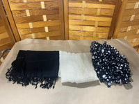 Black/Gold Scarf Lot, 3 pc