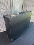 Black Faux Snakeskin Storage Case with Faux Fur Lining