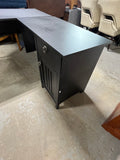 Black Particle Board L-Shaped Desk