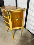 Antique French Provincial Painted Bedside Chest with (3) Drawers