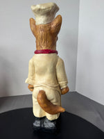 Resin Cat Chef Statue
