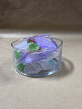 Seaglass In Clear Glass Bowl
