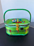 Asian Embroidered Sewing Basket