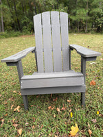 Grey Weather Resident Poly Board Adirondack Chair (4 Available - Priced Individually at $150 Each)