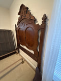 (A)Queen Antique Bed with Side Rails***HEAVY ITEM***