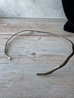 (B) Best Silver Tone Omega Choker