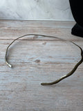 (B) Best Silver Tone Omega Choker