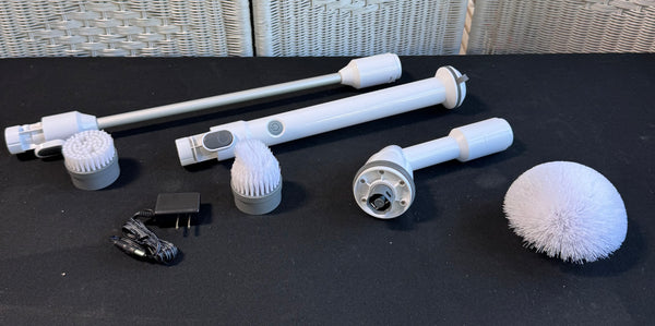 Turbo Scrub 360 Cleaning Tool with Brush Heads & Charger