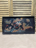 Sheng Shao An Lacquer Chinese Dragon Tray