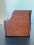Heavyweight Vintage Wooden Desk Organizer