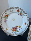 10-Piece Tirschenreuth Bavaria 3810 Old Meissen Floral Salad Plates