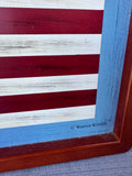 Warren Kimble Sakura Spirit of the Flag Folk Style Serving Tray