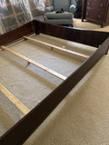 King Bed with Rails and Slats