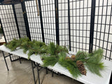Bin of Assorted Faux Garlands/Greenery (A)