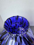 Purple Murano Style Art Glass Vase