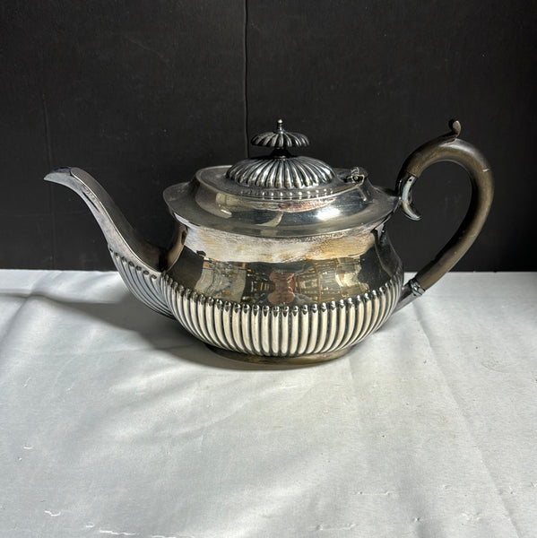 E.P.N.S Silver Plate Teapot w/ Wooden Handle