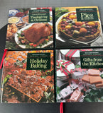 Lot of 4 Holiday Williams Sonoma Kitchen Library Hardcover Cookbooks