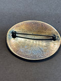 Sterling Brooch with Engraved Initials