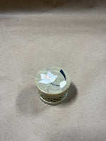 Floral Inlaid Stone Trinket Box
