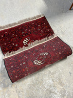 G-Hand Knotted Red Tone Rug, 4 ft x 2 1/2 ft
