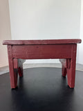 Brown Painted Small Vintage Wooden Step Stool