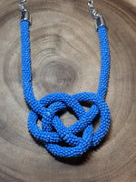 Blue Beaded Choker