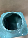 Pair Of Maine Green Ceramic Kitchen Canisters