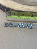 Rhinestone Screw On Earrings 2-pr)