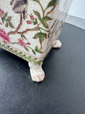 Winwood Crackled Vintage Clawfoot Ceramic Planter