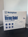 Sealed Westinghouse Beige Silky Flannel Reverse to Sherpa Warming Blanket