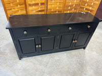 Wyser Furniture Black Particle Board Buffet with Pumpkin Knobs ***HEAVY ITEM***