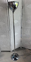 Modern Chrome Torchiere Floor Lamp (WORKS)