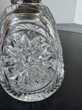 (B) Tiffany & Co Crystal Decanter with Sterling Silver Lid & Glass Stopper