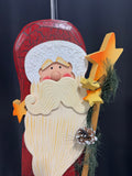 Traditions Wooden Old World Santa Decor in Box