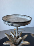 Pair of Napa Home & Garden Cast Iron Pineapple Pillar Candle Holders