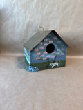 Painted Outdoor Scenery Metal And Wood Birdhouse