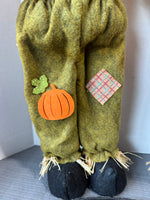 Burlap & Felt Plush Standing Scarecrow Couple
