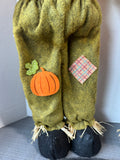 Burlap & Felt Plush Standing Scarecrow Couple