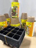 (B) Jiffy Pots And Seed Starter — 100 Pieces