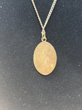 Sterling Necklace with Saint Christopher Pendant