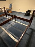 King Bed with Side Rails and Metal Support Slats