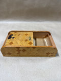 Decorative Wooden Box With Rolling Top