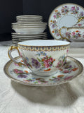 46-Piece Czechoslovakia CZE107 Floral China Set
