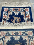 AS IS***Chinese Dragon Rug, 65"x28"***Read Description***